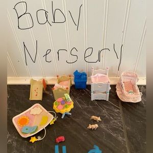 Calico Critter baby nursery